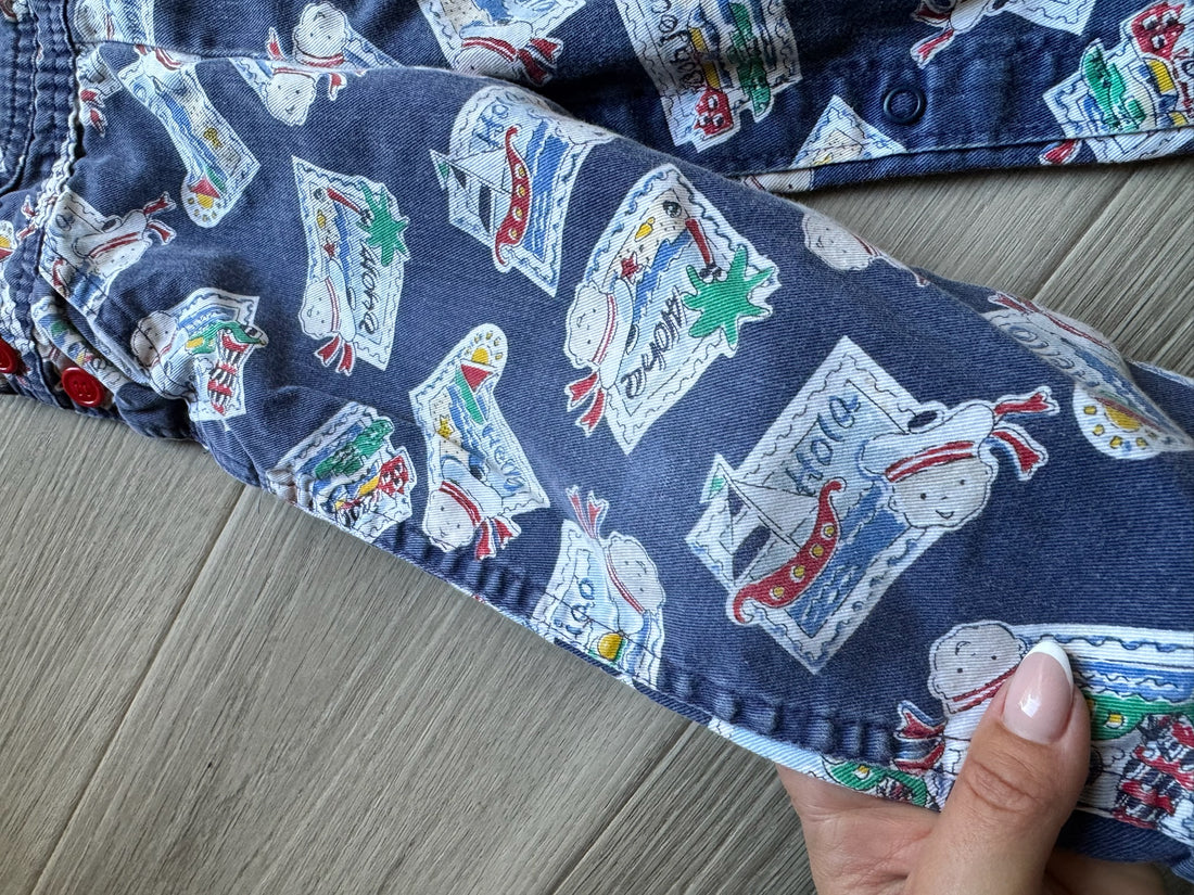 Vintage Oshkosh Postcard Overalls - AS IS