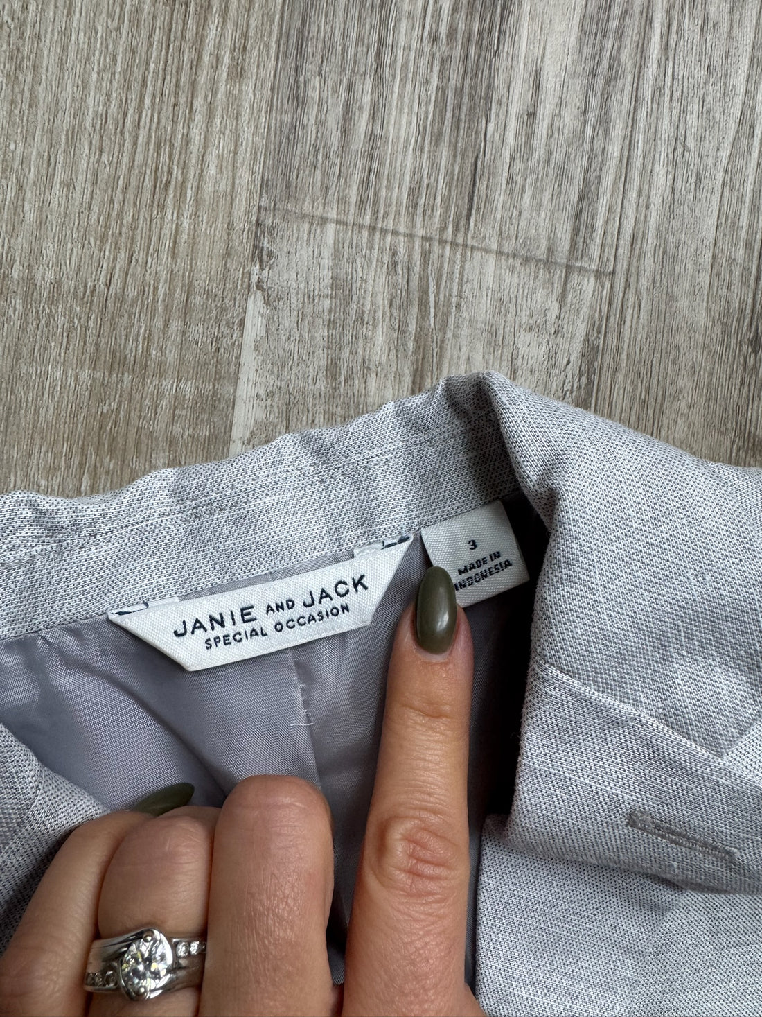 Janie & Jack Grey Suit Coat