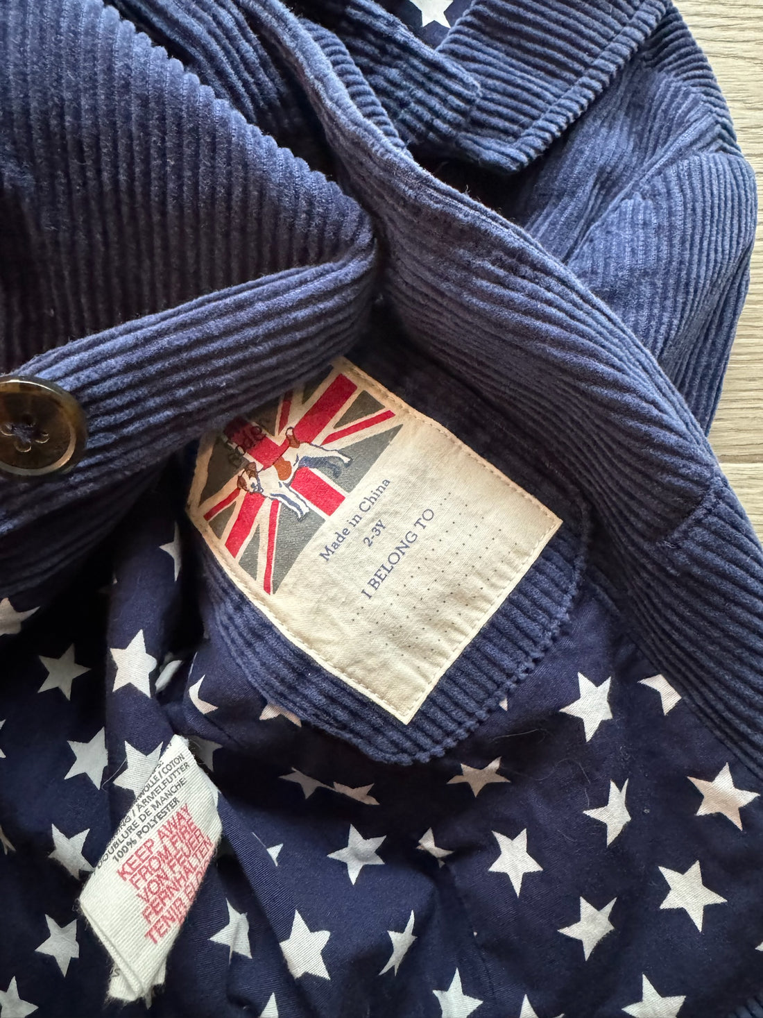 Boden Blue Cord Jacket