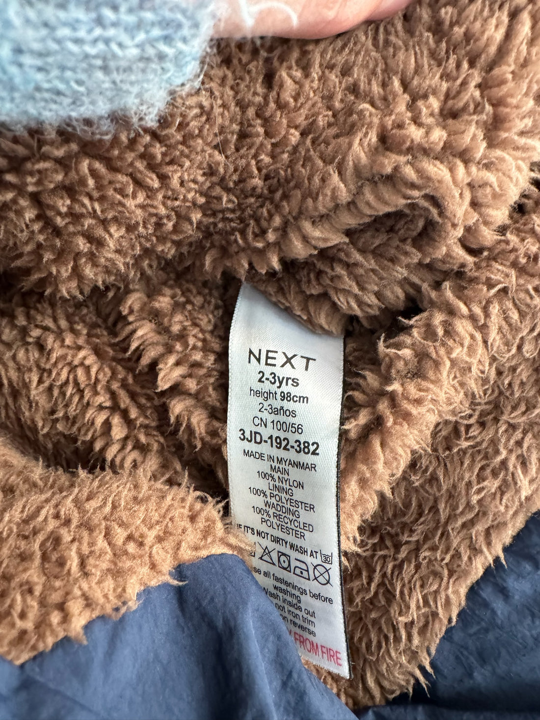 Next Navy Puffer Coat