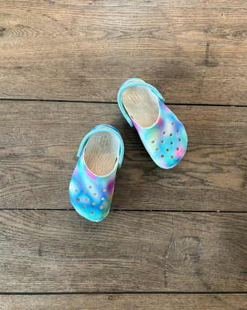 Crocs Blue Tie-Dye