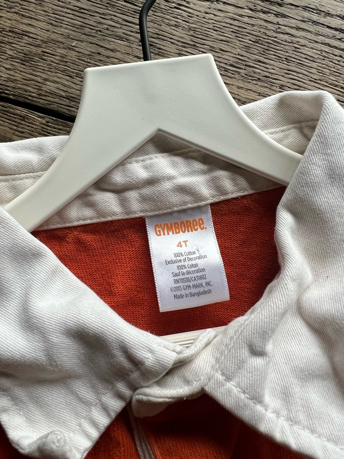 Gymboree Orange Football Shirt