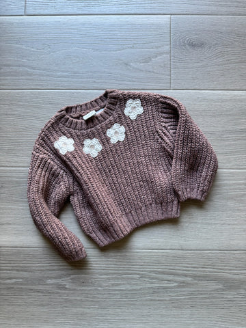Zara Brown Knit Sweater