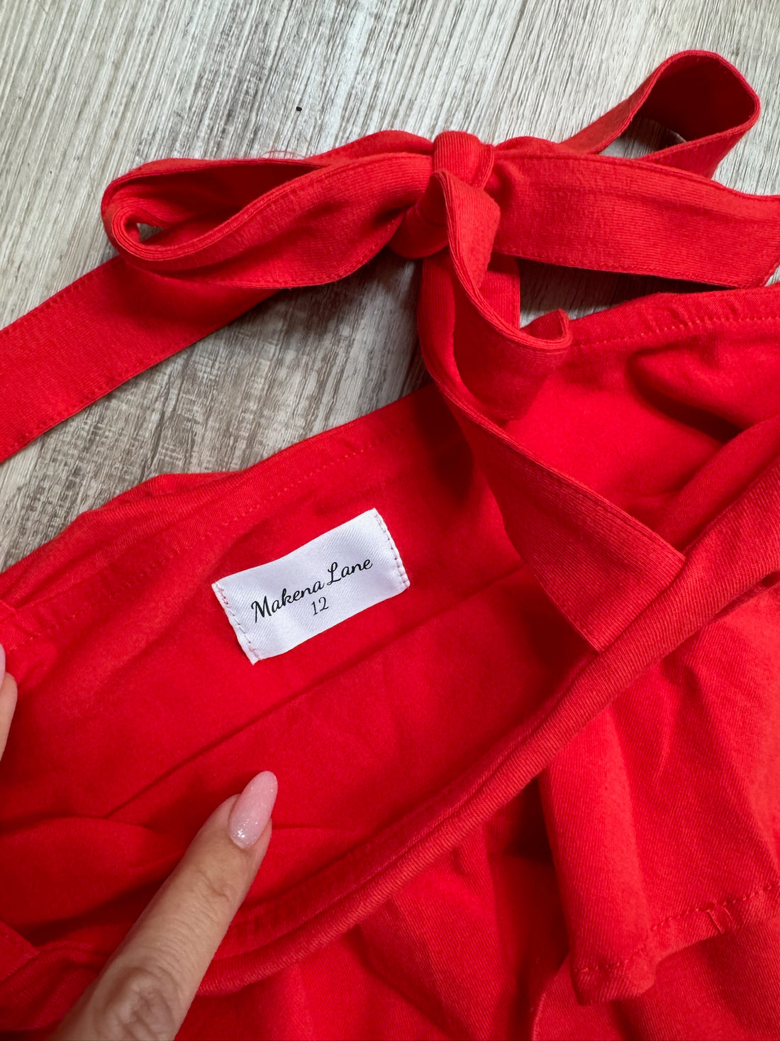 Makena Lane Red Top