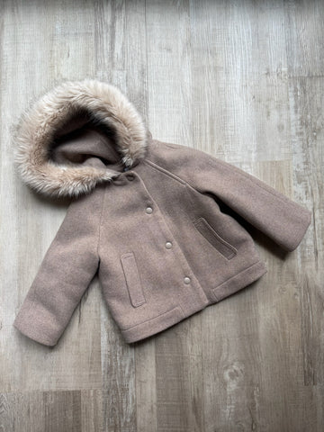 Zara Beige Wool Coat