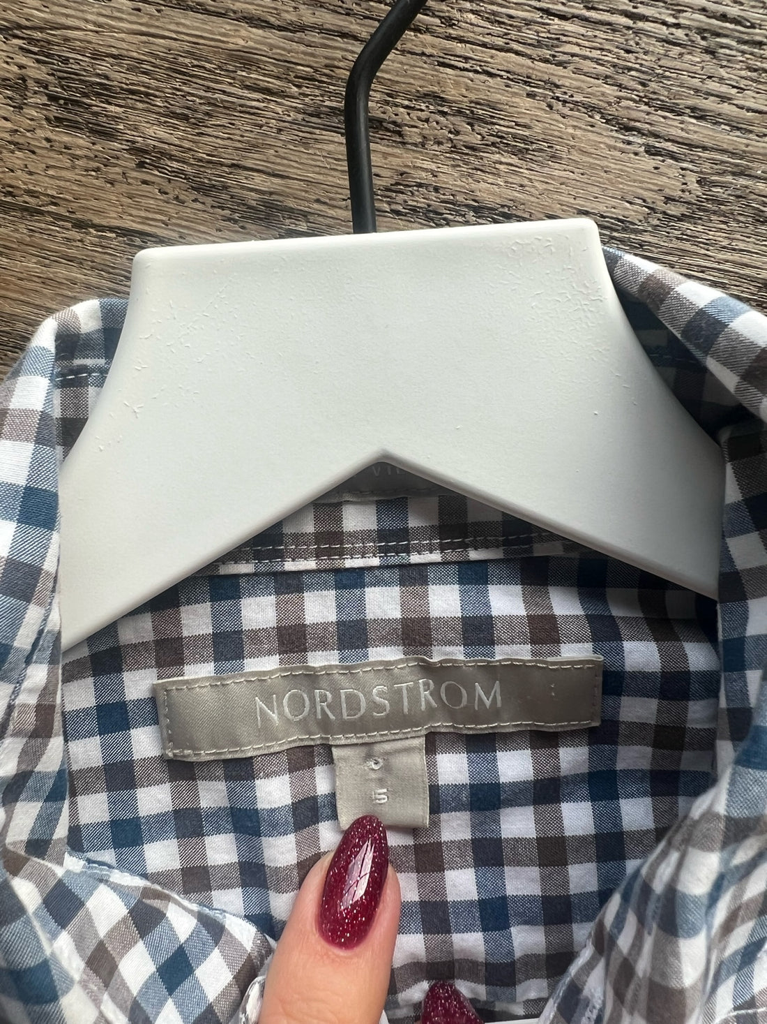 Nordstrom Plaid Top