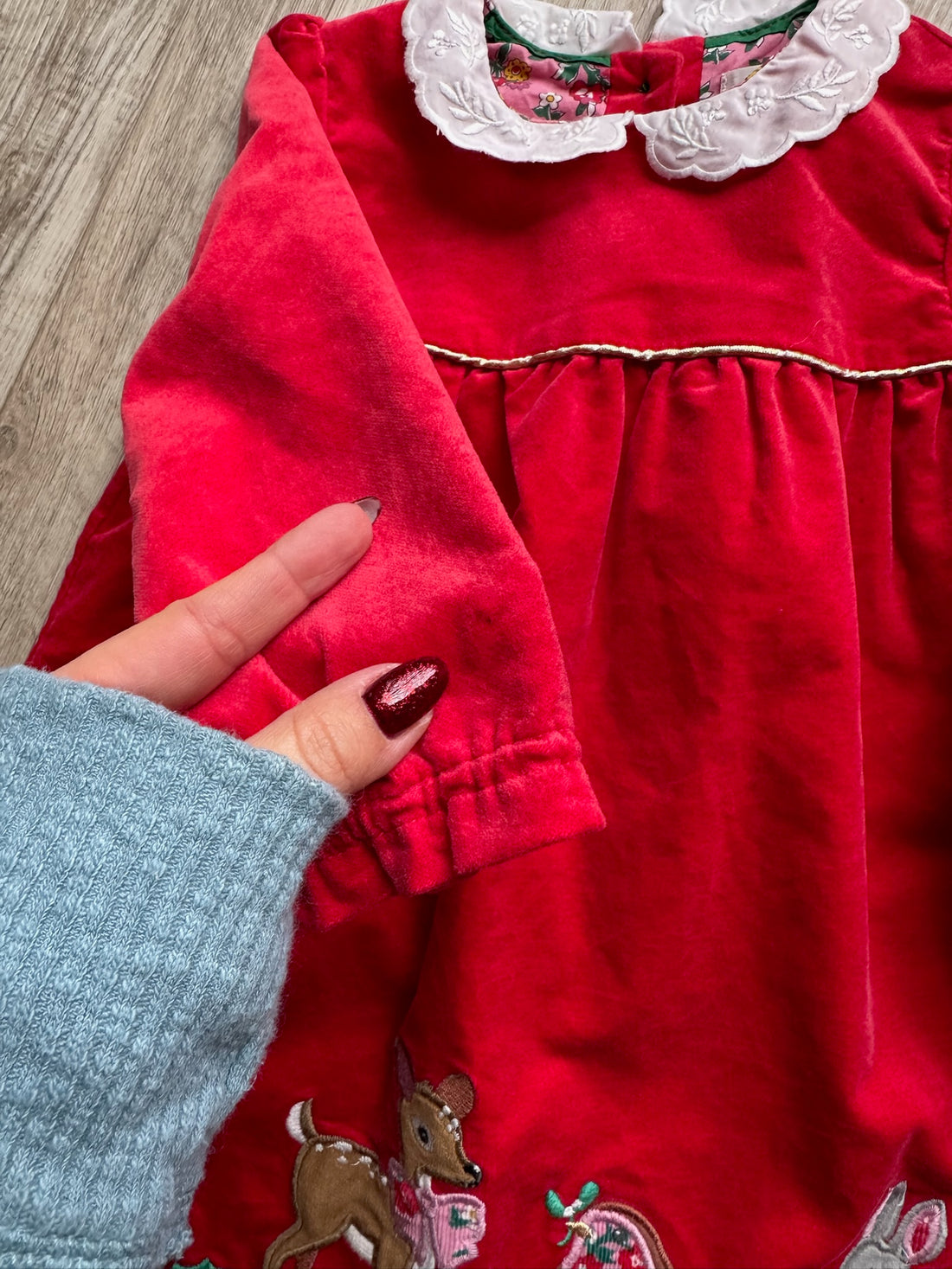 Baby Boden Red Animal Dress