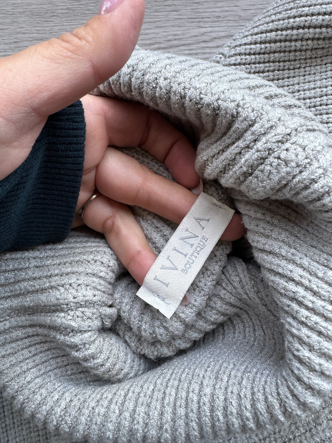 Ivina Grey Knit Set