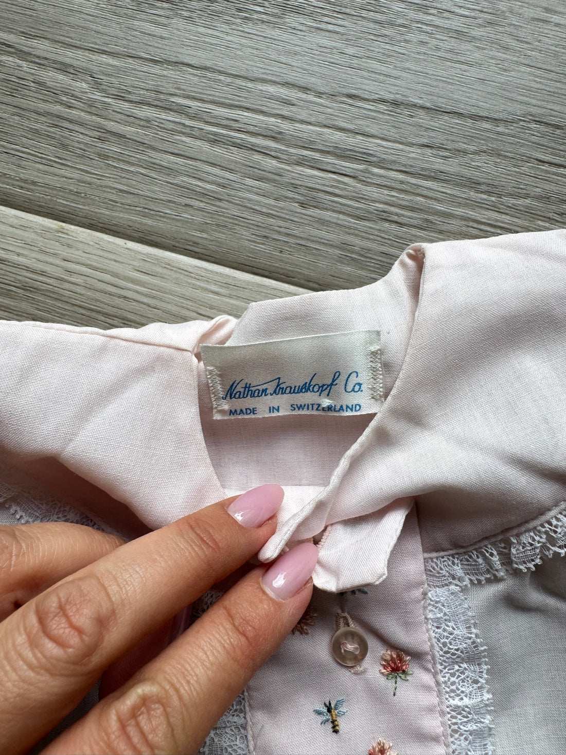 Vintage Made in Switzerland Pink Dress