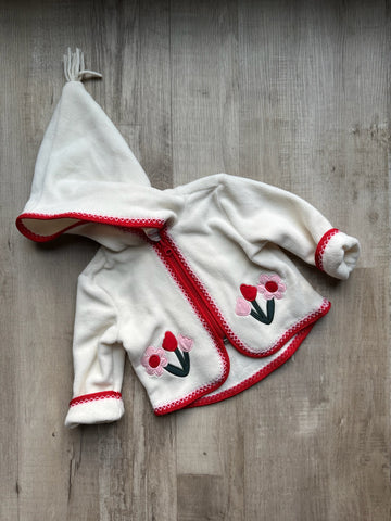 Hanna Andersson Cream Flower Jacket