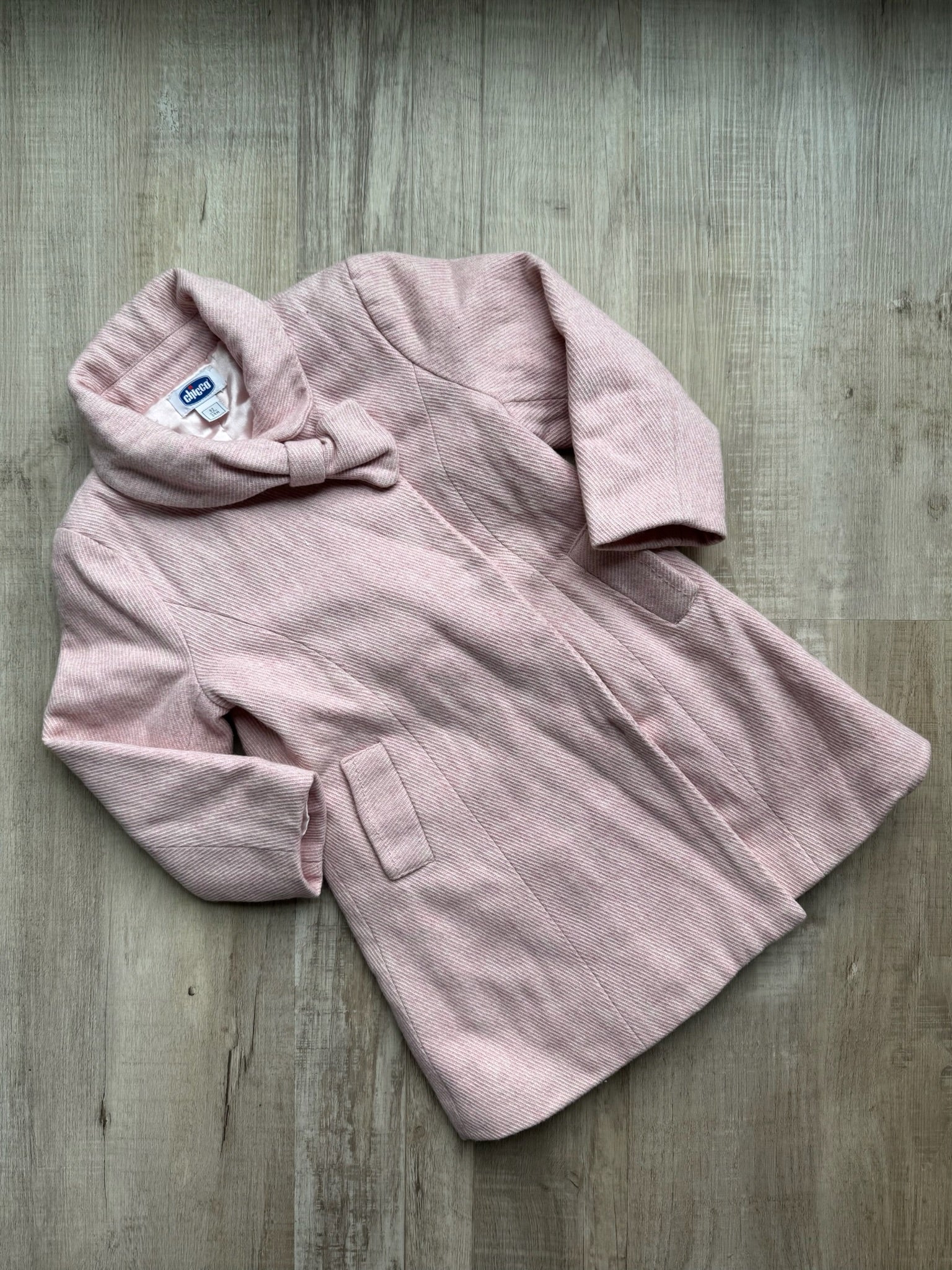 Chicco Vintage Pink Wool Coat