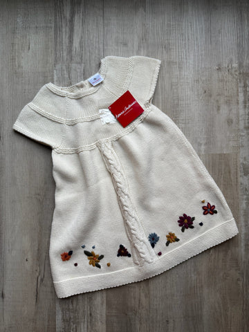 Hanna Andersson Cream Sweater Dress - NEW