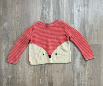 Tea Collection Pink Fox Sweater