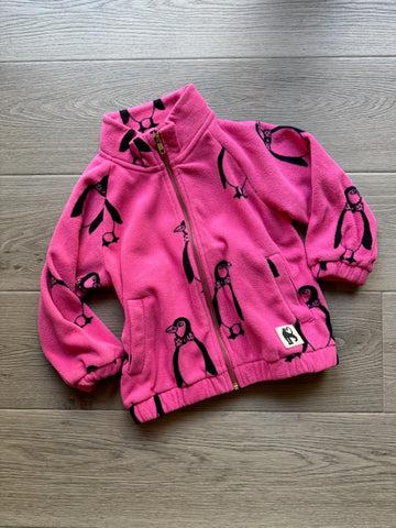 Mini Rodini Pink Penguin Jacket