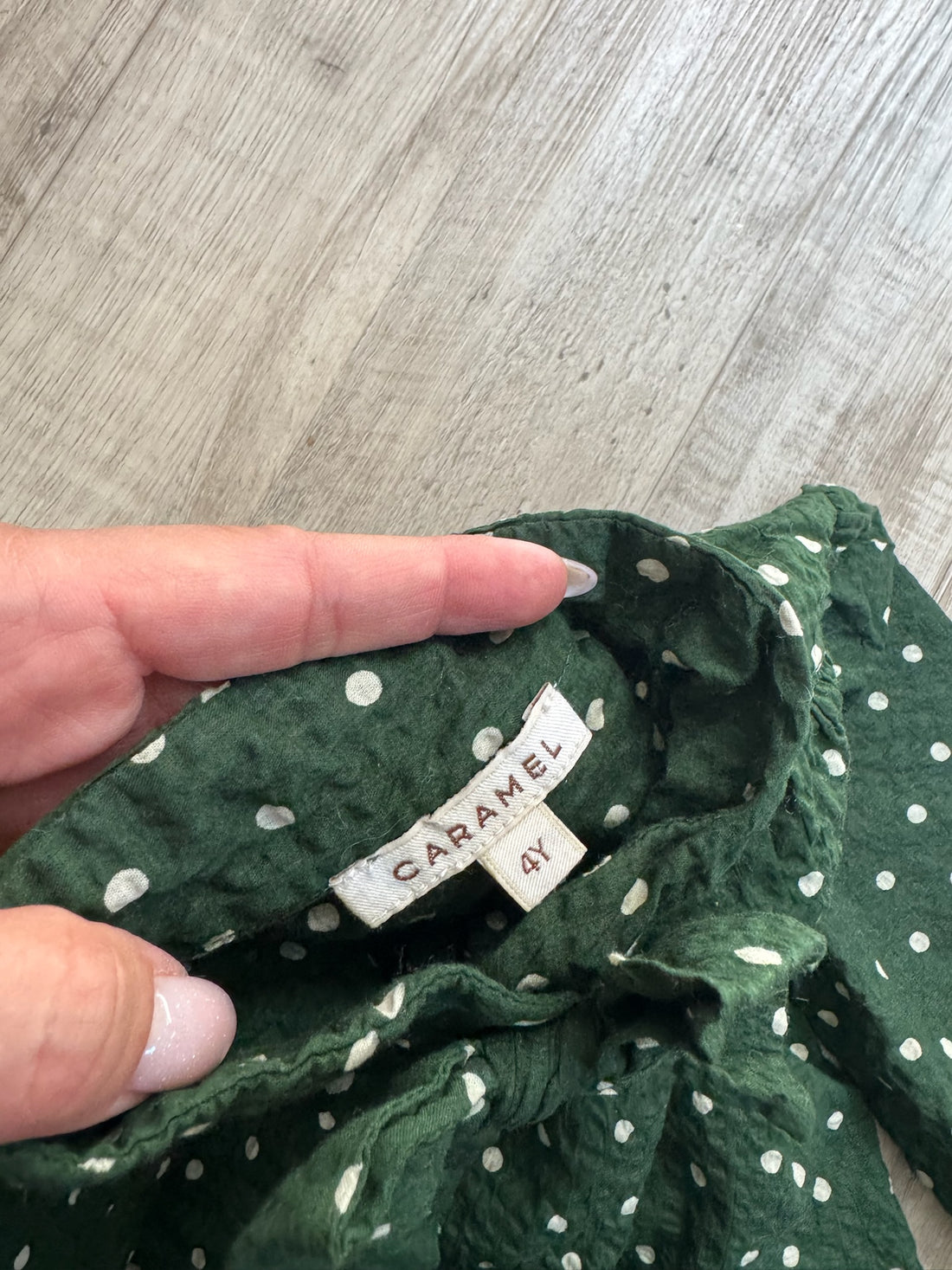 Caramel Green Blouse