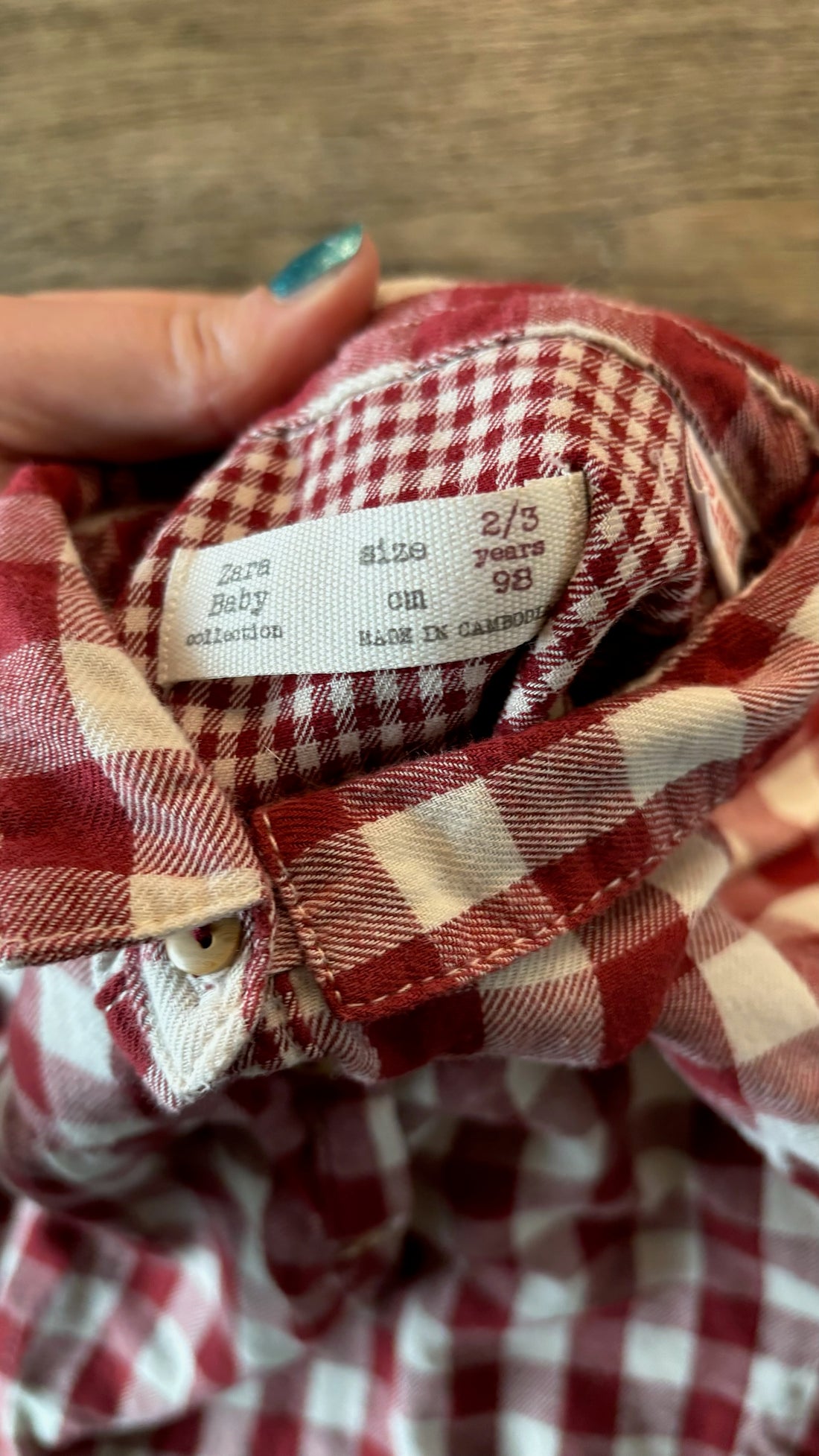 Zara Red Plaid Dress