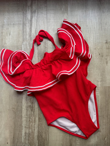 Janie & Jack Red Swimsuit