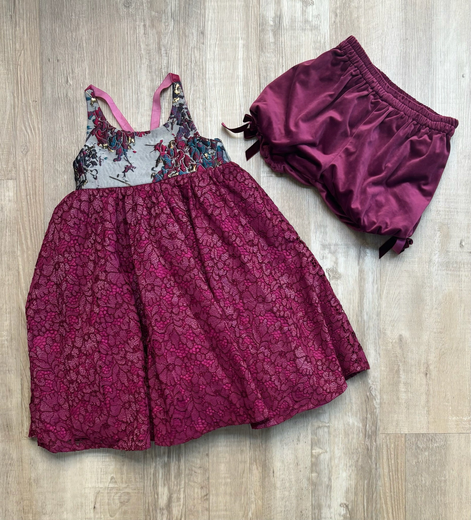 Mini Boho Fuchsia Dress