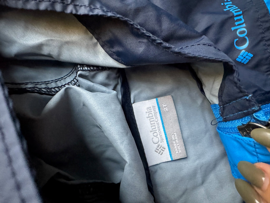Columbia Blue Rain Jacket