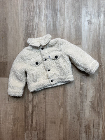 Levi White Sherpa Jacket