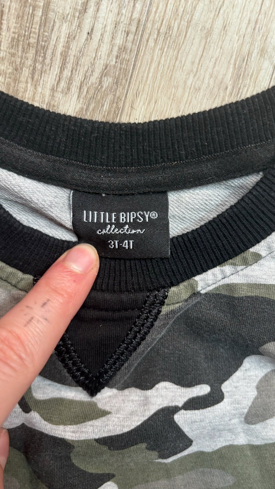 Little Bipsy Camo Pullover