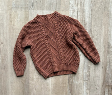 Quincy Mae Brown Sweater
