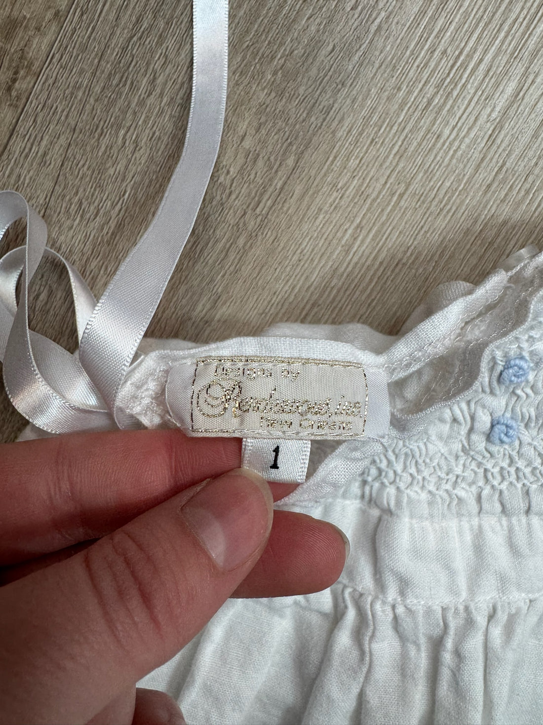 Boutique White Smocked Dress