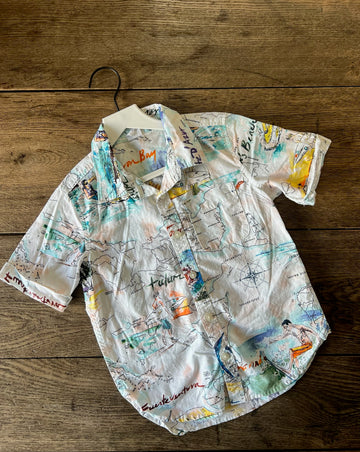 Gap Surf/Map Button Down