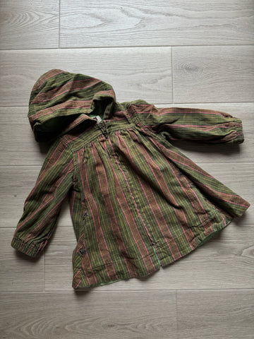 Tea Collection Vintage  Green Striped Jacket