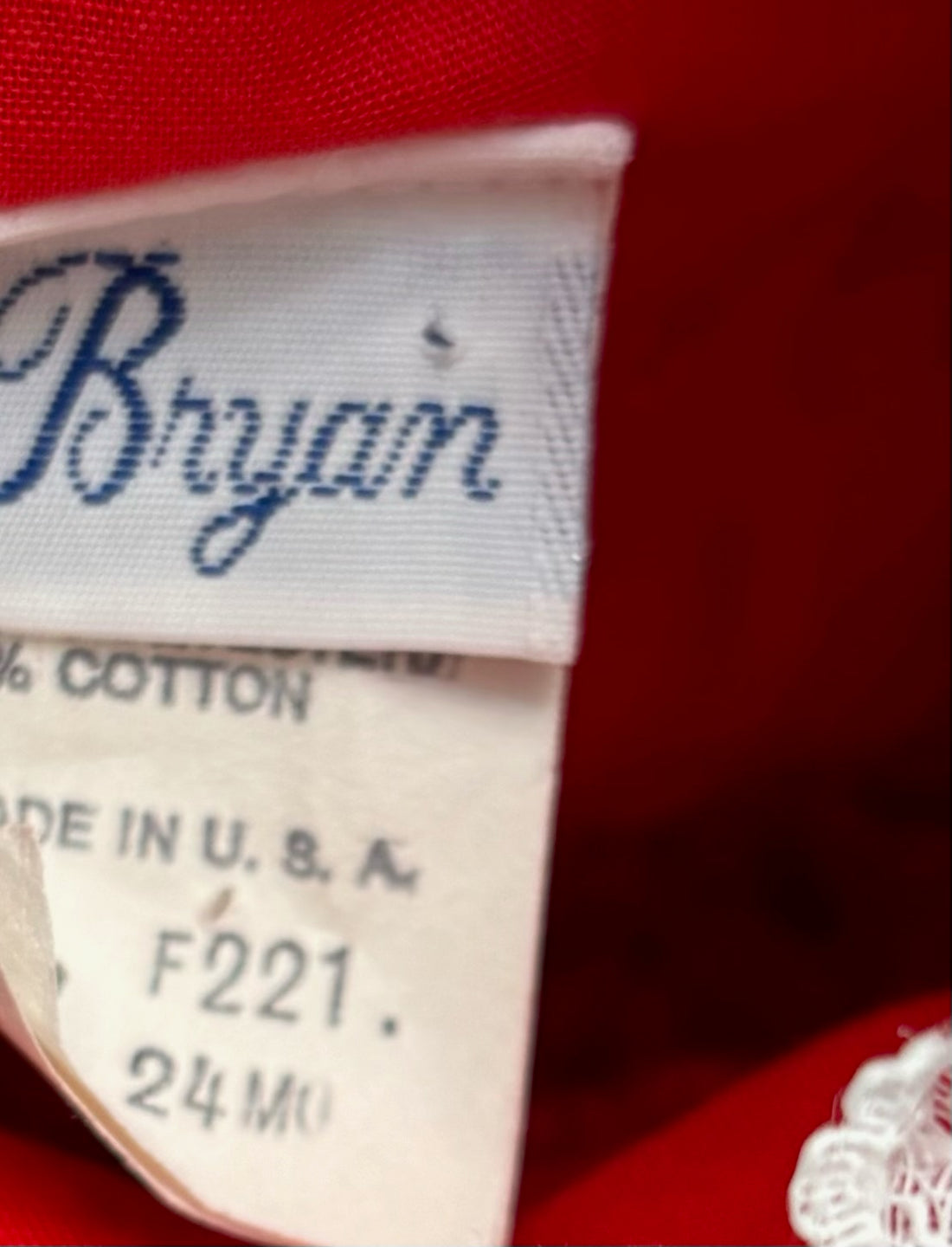 Bryan Vintage Red Christmas Dress