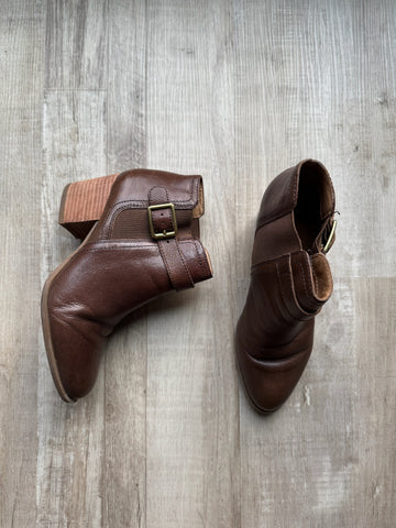 Franco Sarto Brown Leather Boots