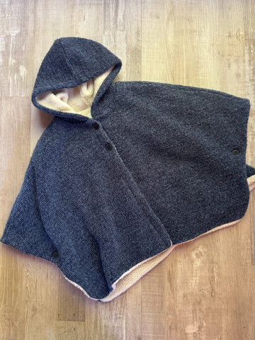 Zara Navy Poncho