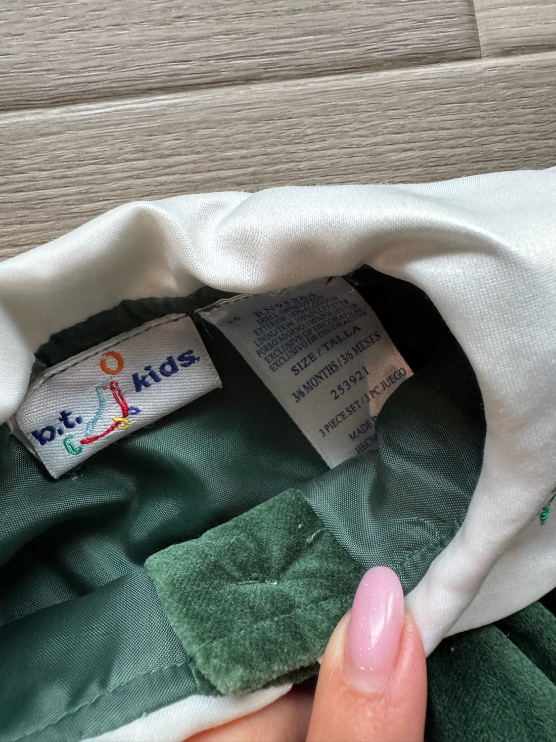BT Kids Vintage Green Dress