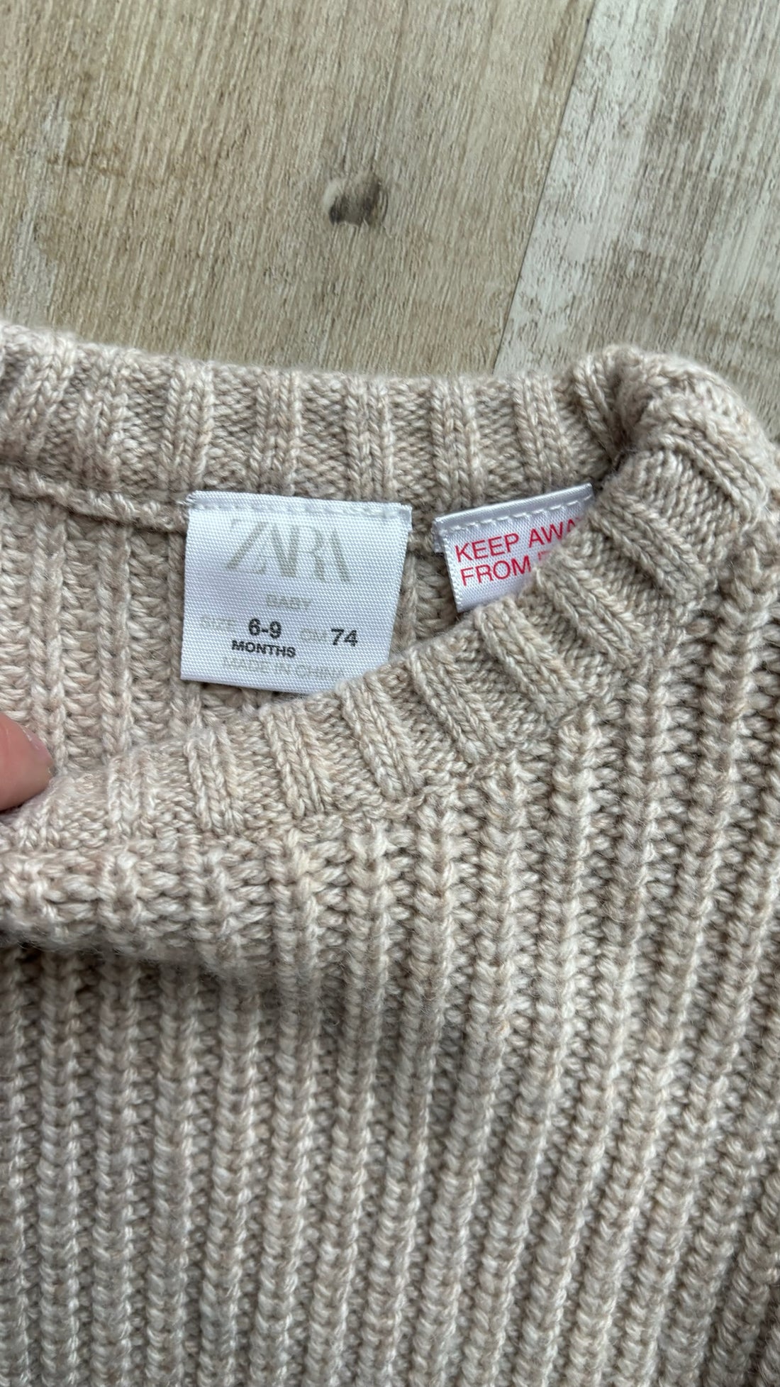 Zara Cream Knit Sweater