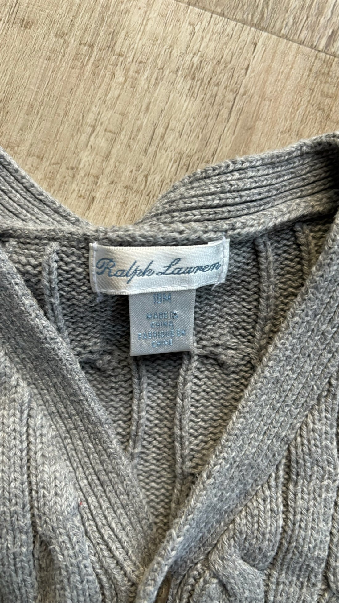 Ralph Lauren Grey Knit Cardigan