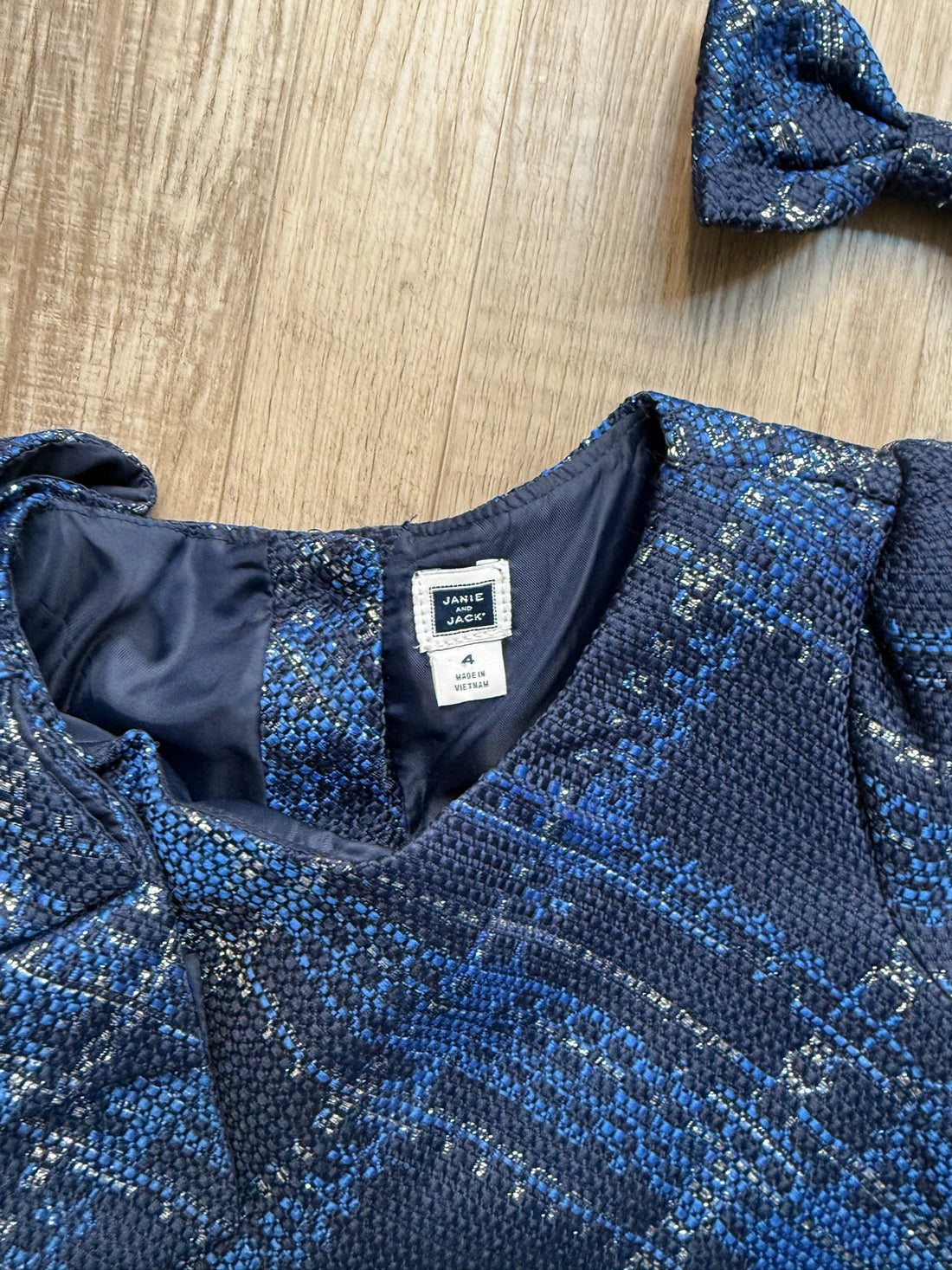 Janie & Jack Navy Dress & Bow