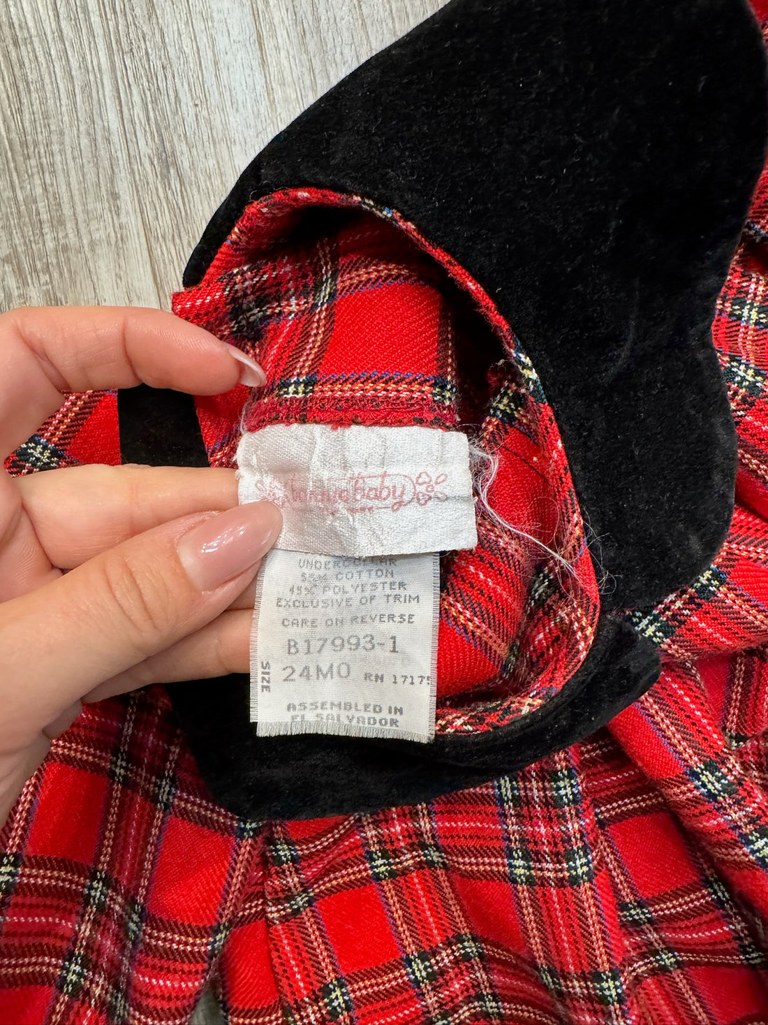 Bonnie Jean Vintage Red Plaid Dress