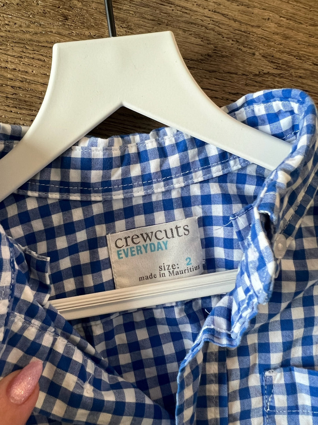 CrewCuts Blue Plaid Button Down