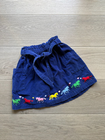 Hanna Andersson Blue Cord Skirt