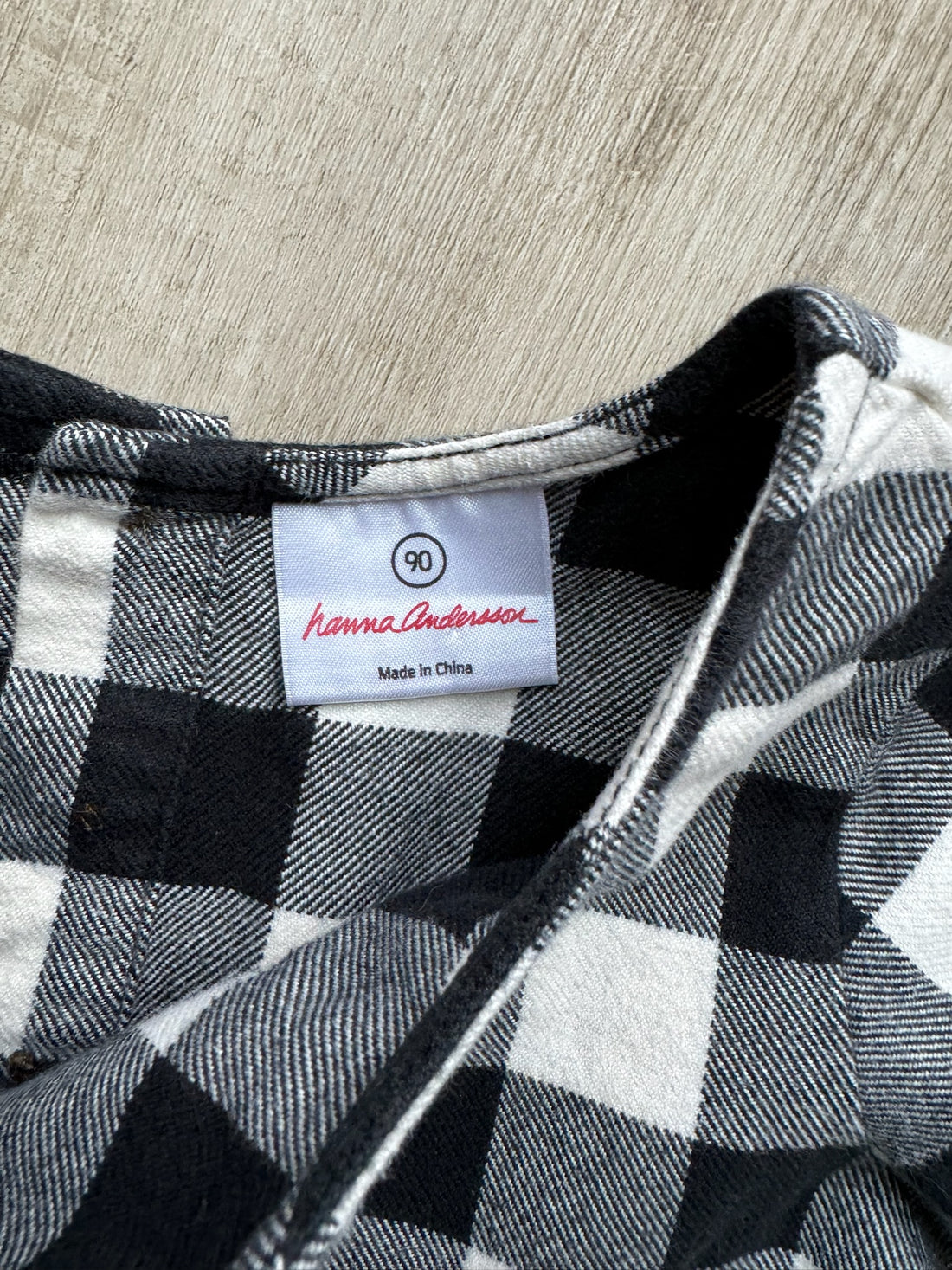 Hanna Andersson Black & White Checkered Dress