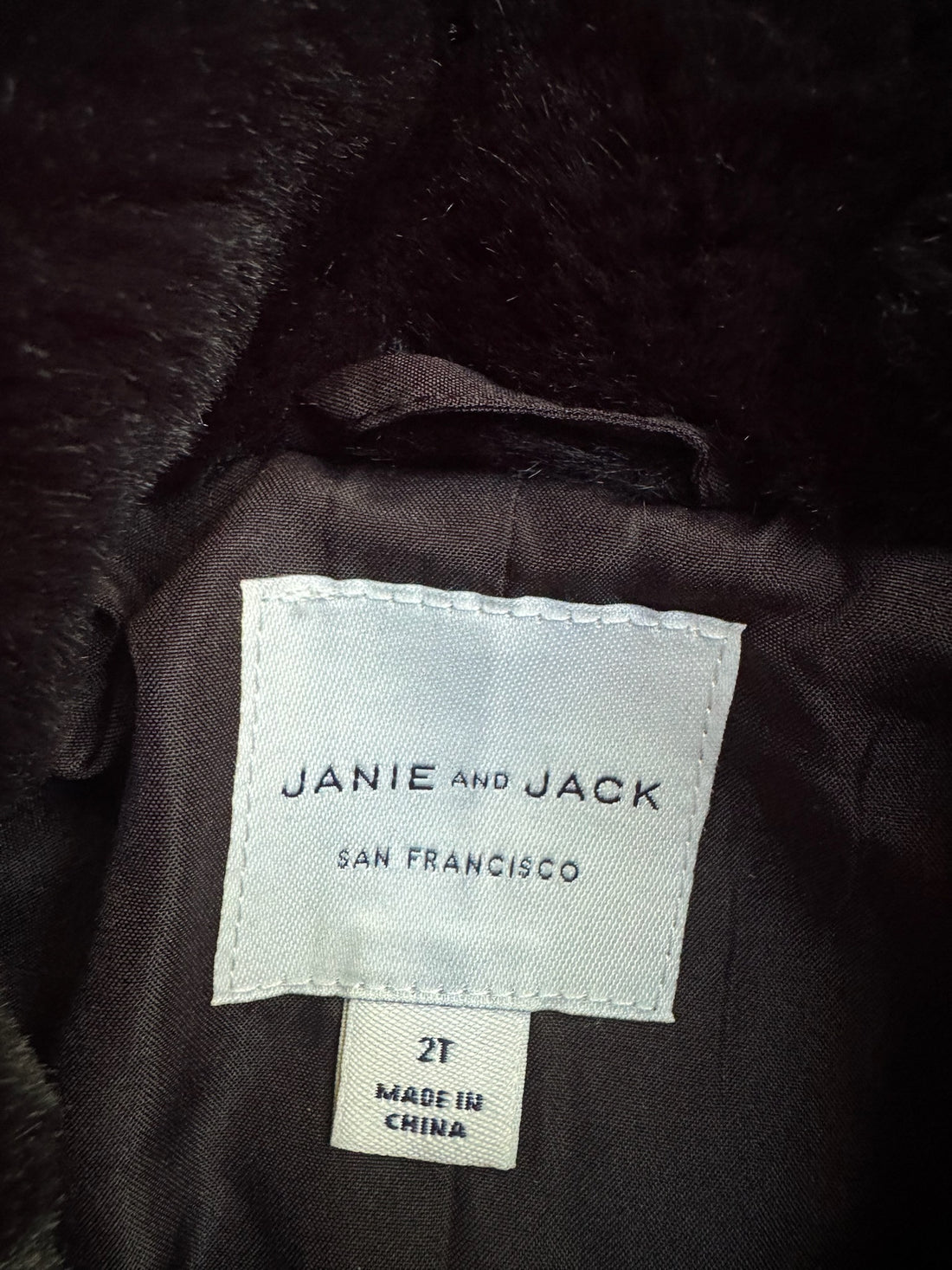 Janie & Jack Black Tie Coat