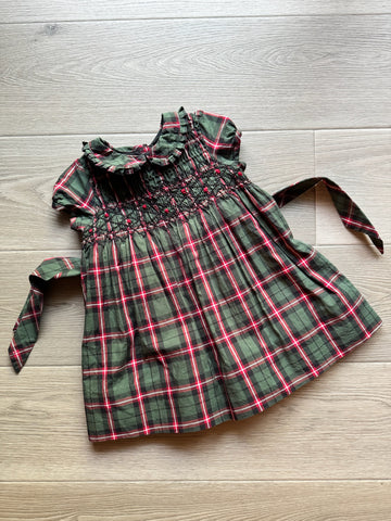 Janie & Jack Plaid Smocked Dress