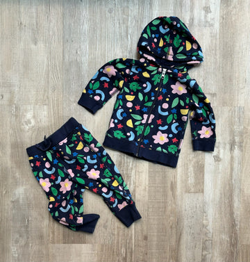 Hanna Andersson Floral Sweat Set