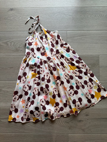 Wild Rich Kids Cream Mickey Mouse Dress