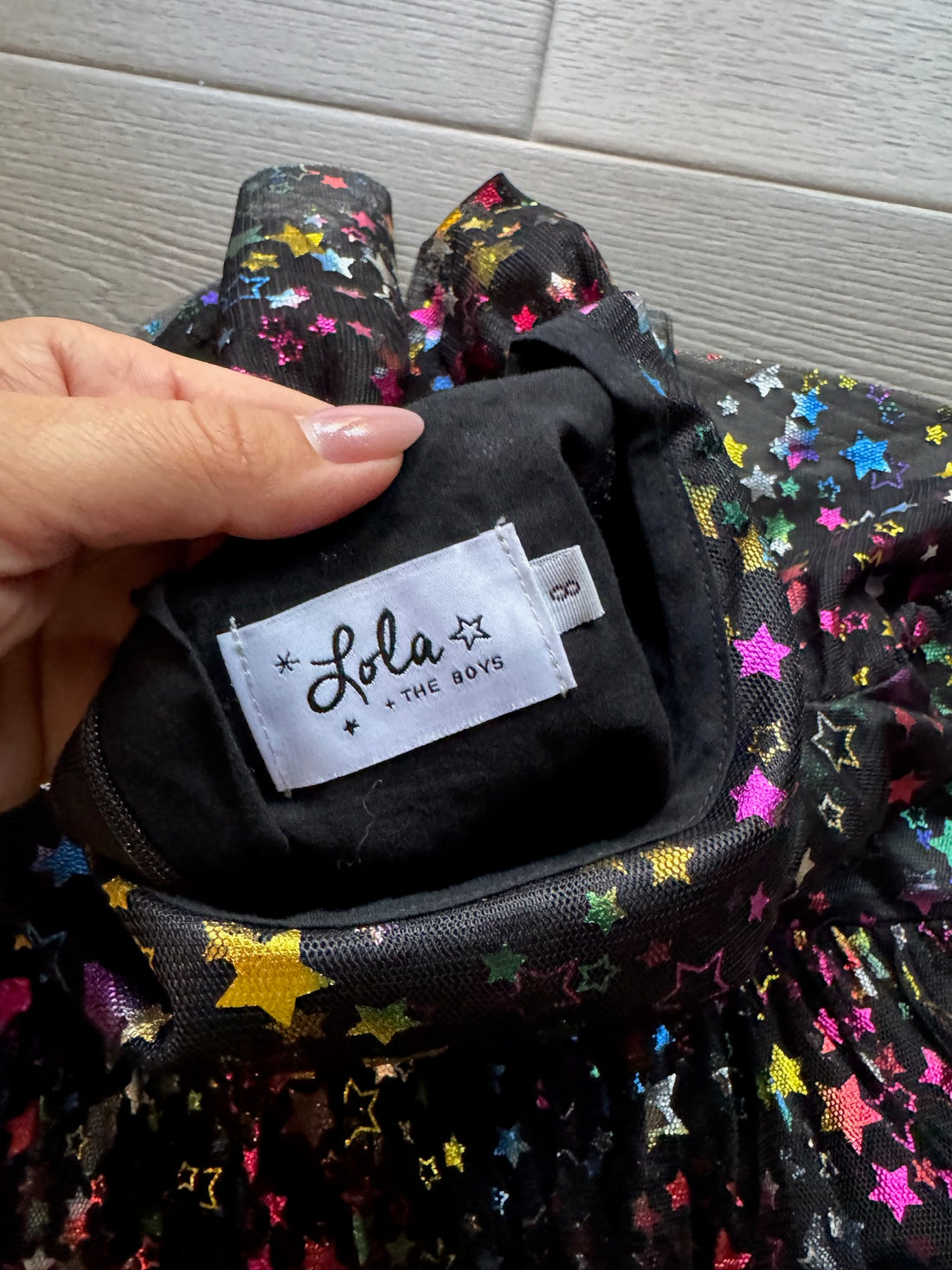 Lola & The Boys Black Star Dress