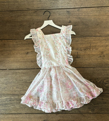 Numi Vintage Pink Floral Pinafore