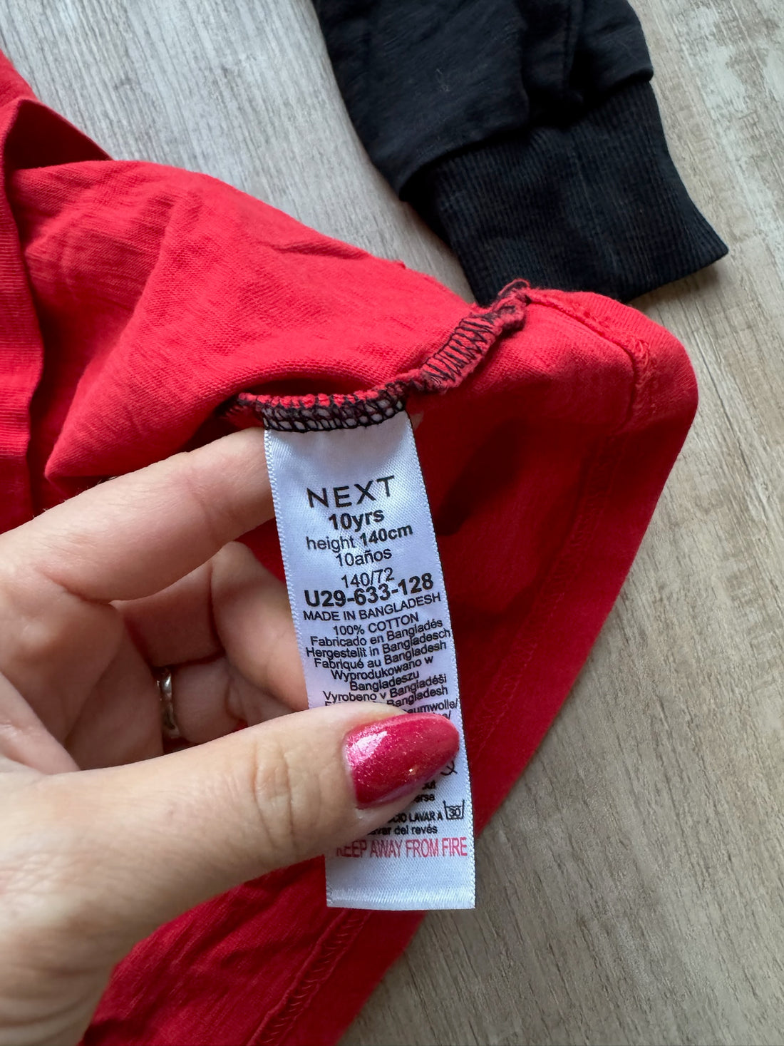 Next Red Hoodie Shirt