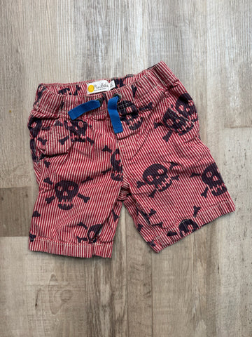 Mini Boden Red Skull Shorts