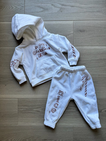 Atlas Gray White Sweat Set