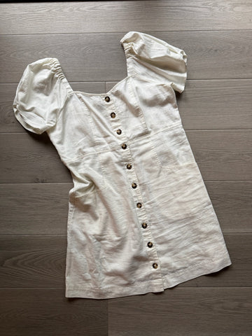 Madewell White Button Down Dress